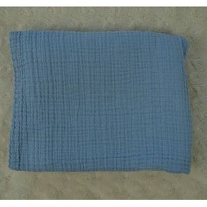 Modern Baby Solid Light Blue Baby Swaddle Blanket Muslin Cotton Security Lovey